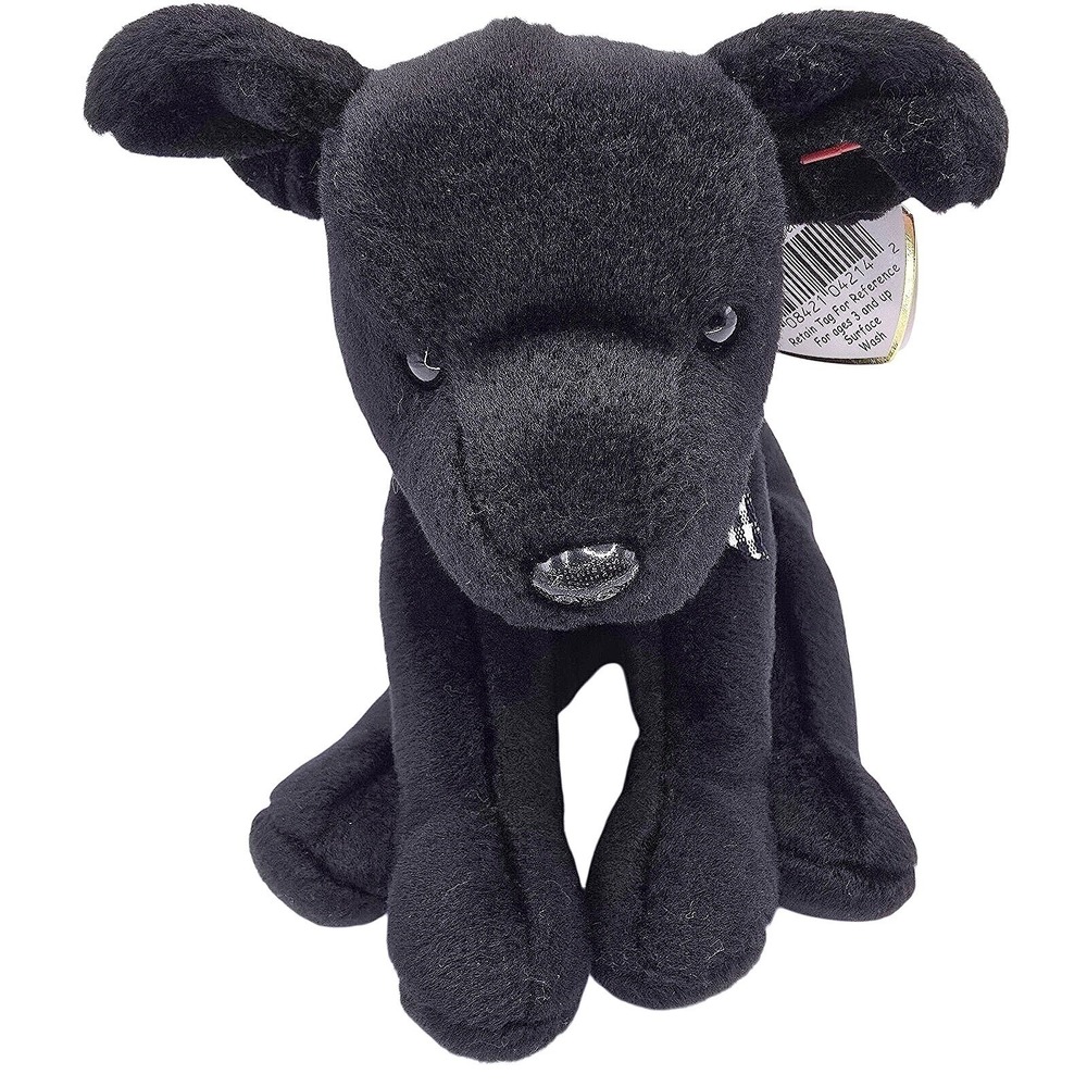 Ty Beanie Baby LUKE (Black Lab) MWMT 1998/99 PE Pellets "Oakbrook" "Gasport" Err